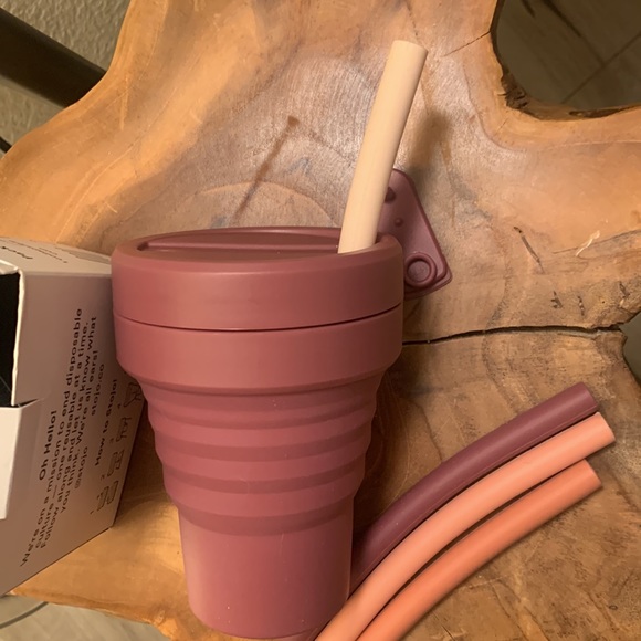 Stojo silicone traveling cup / mug + straws - Picture 9 of 13